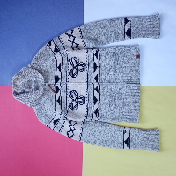 TNA Aritzia LAMBSWOOL Zip Up Sweater